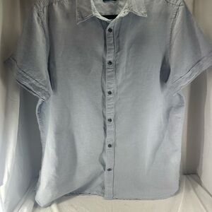 Perry Ellis Gray Casual Button Down Shirt